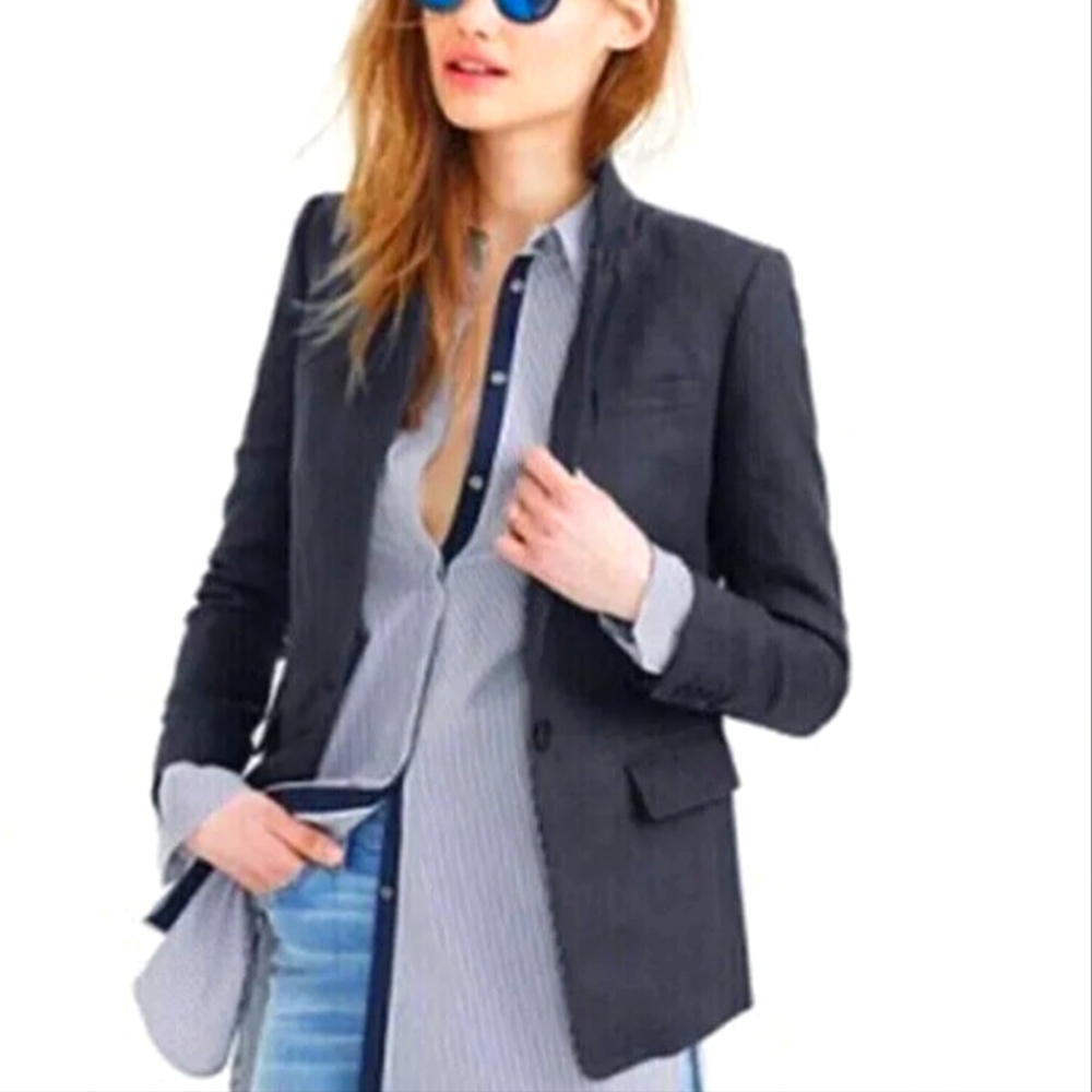 NWOT J. Crew Wool Regent Blazer, Size 8 - Picture 5 of 15